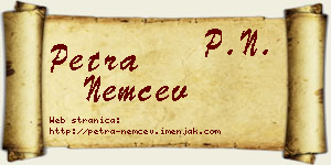 Petra Nemčev vizit kartica